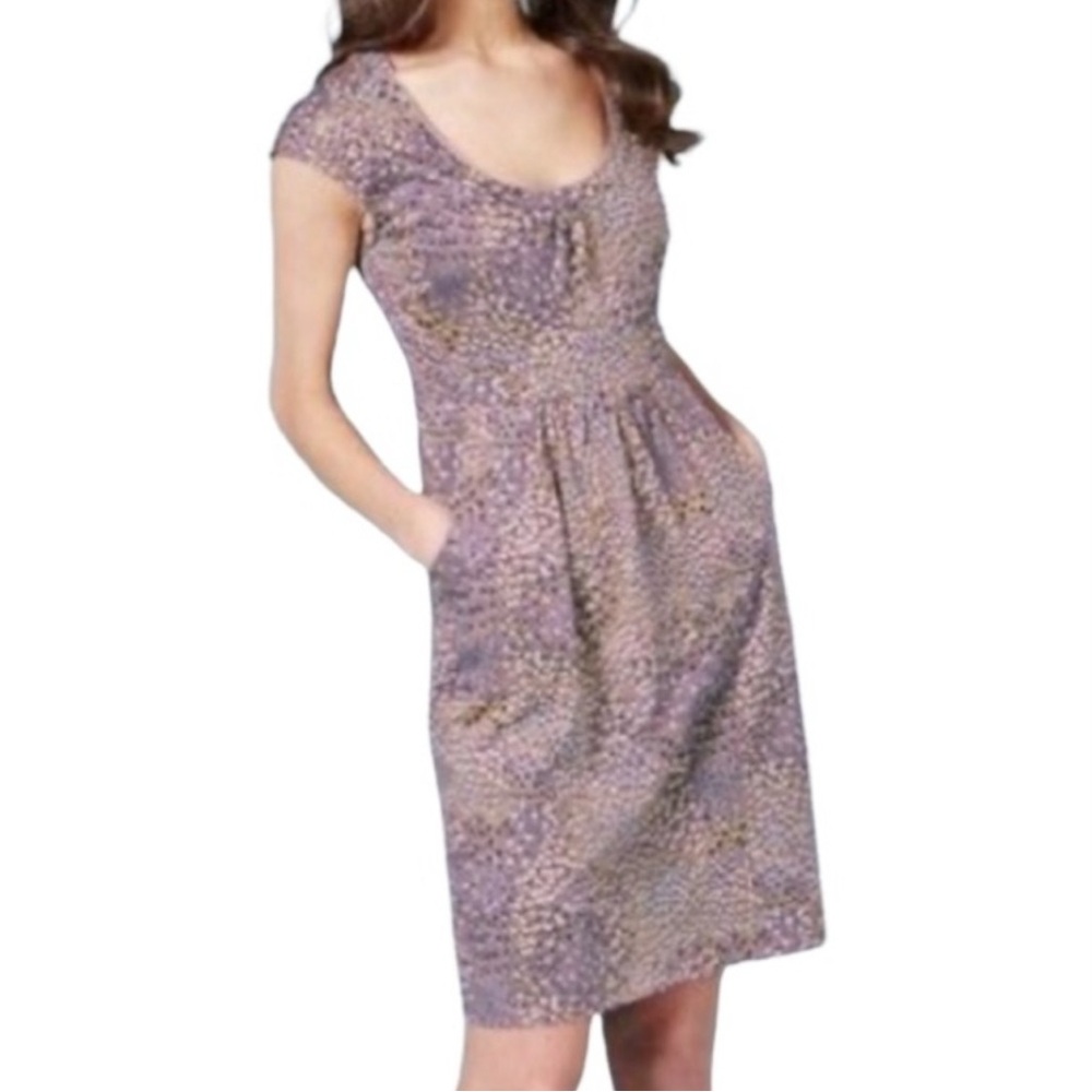Boden Margot Dress Women's 4P‎ Scoop Neck Pockets Cap Sleeve Jersey Work Casual